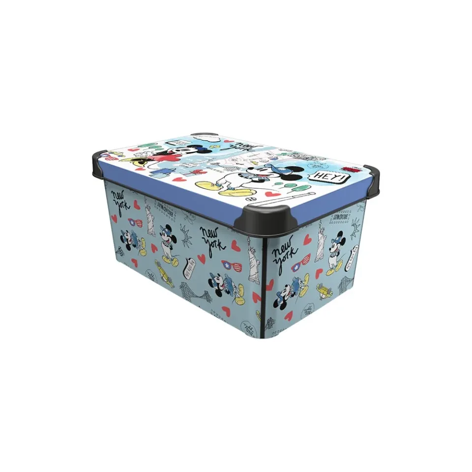 Cutie de depozitare Disney New York, albastru, 10 L
