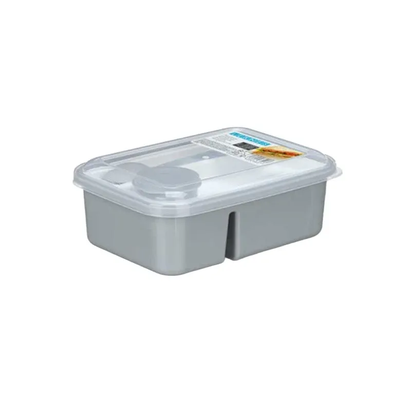 Cutie de prânz Kinvara, cu tacâmuri și separator, 1800 ml, asortată