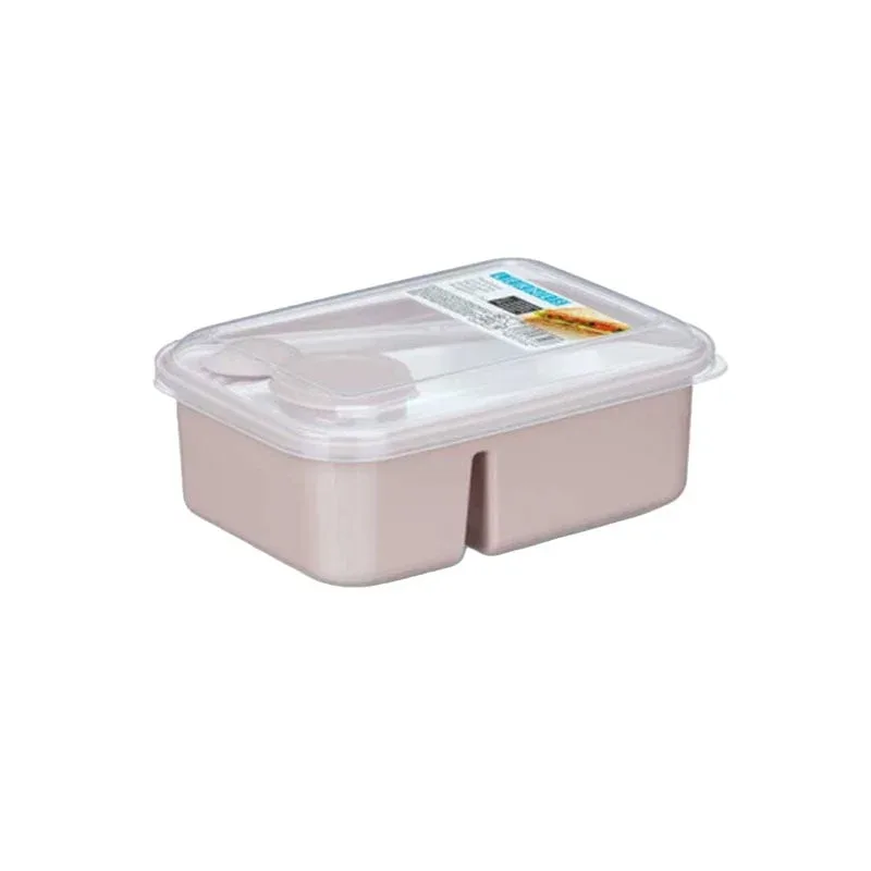 Cutie pentru prânz Kinvara, cu tacâmuri și separator, 1800 ml, roz