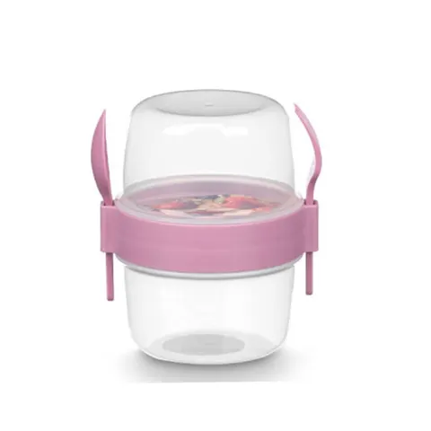 Recipient pentru alimente Leknes, cu tacâmuri, 800 ml, asortat