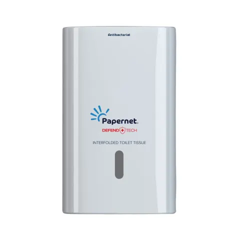 Dispenser pentru hârtie igienică Papernet, pe pachet, alb, 2,5 pachete, 16,5 x 13,5 x 26,5 cm