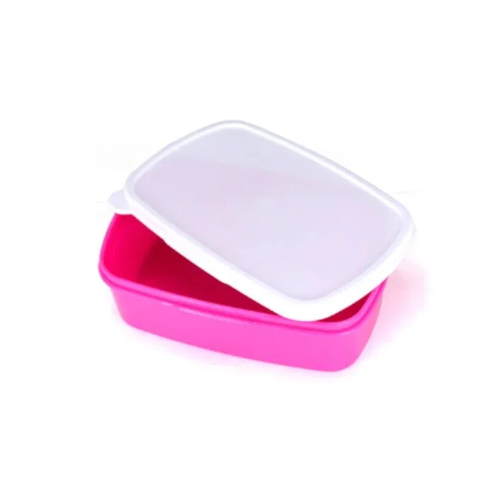 BESTSUB Cutie de prânz, 18 x 13 x 6 cm, roz, personalizabilă