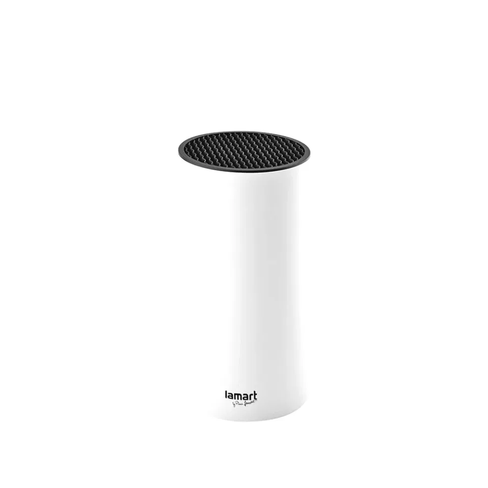 Bloc pentru cuțite Lamart LT2082, 22.5 cm, alb