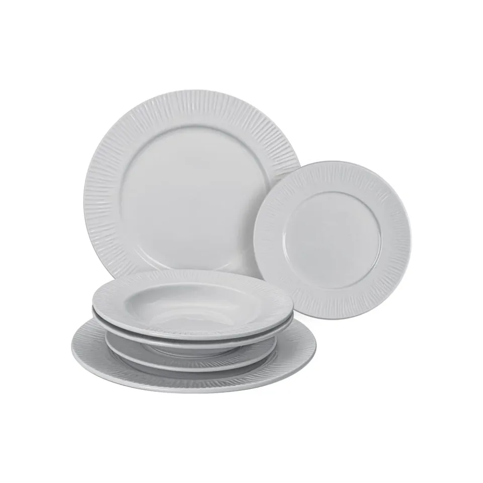 Set de cină Lamart LT9080, rotund, 6 piese