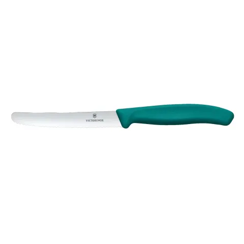 Cuțit de bucătărie Victorinox, pentru roșii, 11 cm, verde