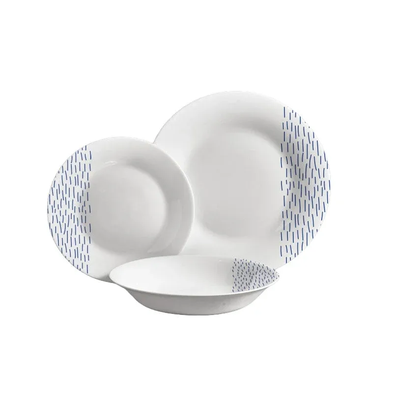 Set veselă Vivalto, rotund, decorat, 18 piese