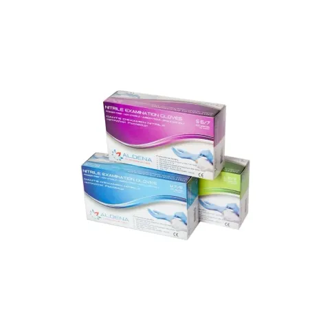 Mănuși Aldena, nitril, XL, fără pudră, 100 bucăți