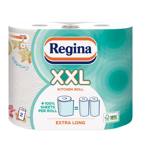 Prosop de bucătărie Regina XXL Decorat, celuloză, dublu strat, 175 g, 2 buc.