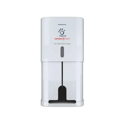Dispenser pentru hârtie igienică Papernet, Full tech, alb, 2 role, 16.1 x 15.5 x 33 cm