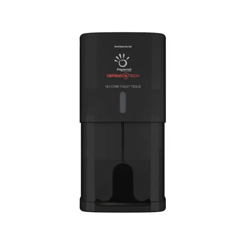 Dispenser pentru hârtie igienică Papernet, Full Tech, negru, 2 role, 16.1 x 15.5 x 33 cm