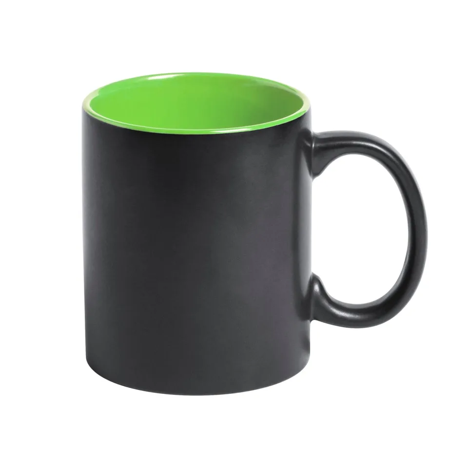 Cană Cool Bafy, ceramică, 350 ml, negru și verde