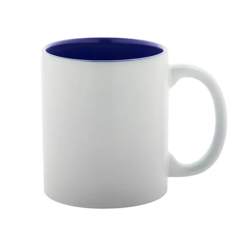 Cană Cool Revery, ceramică, 350 ml, alb și albastru închis