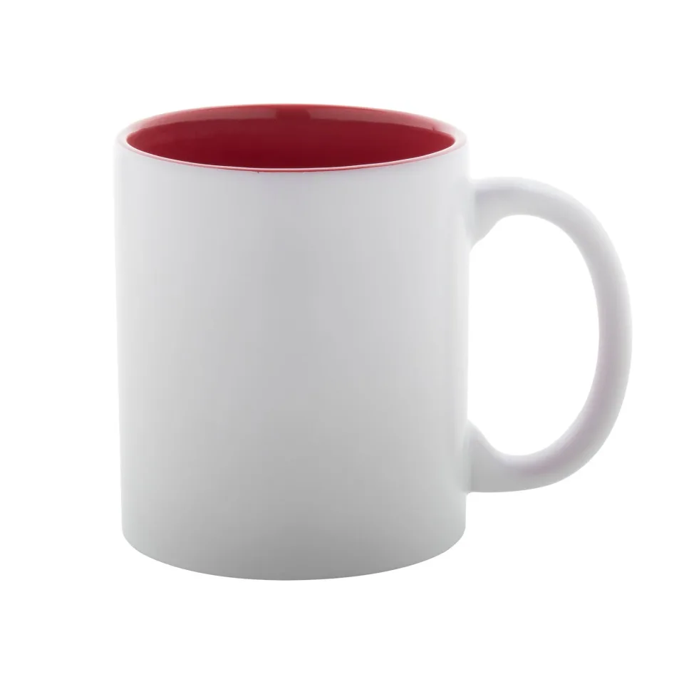 Cool Cup Revery, ceramică, 350 ml, alb și roșu