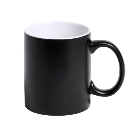 Cană Cool Lousa, ceramică, 350 ml, negru și alb