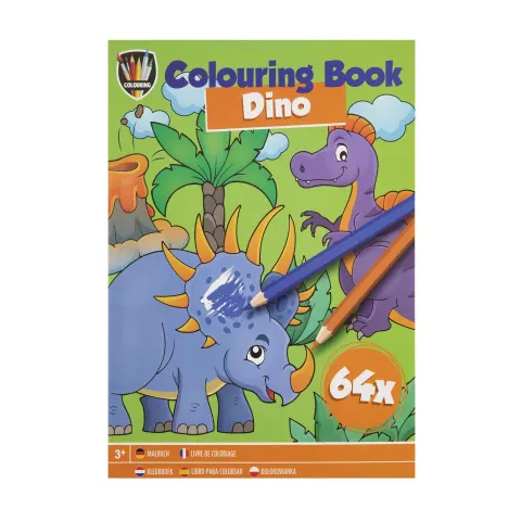 Carte de colorat Moxy Dinosaur, A5, 64 pagini