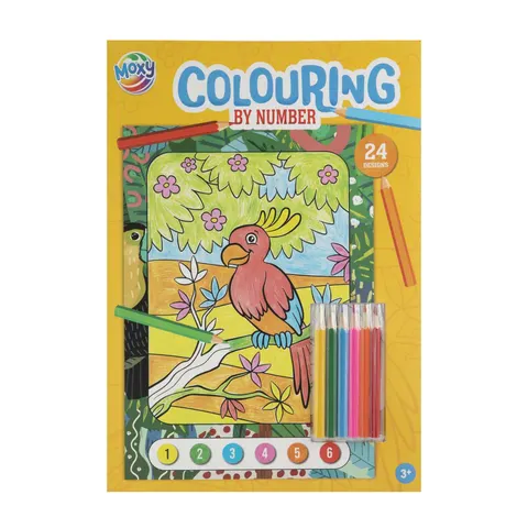 Carte de colorat Moxy, A4, 24 modele