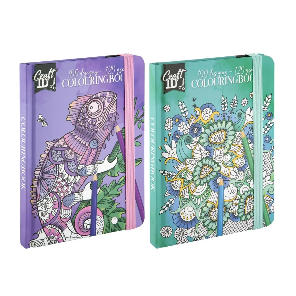 Carte de colorat Craft ID, 50 foi, diverse, 24 bucăți