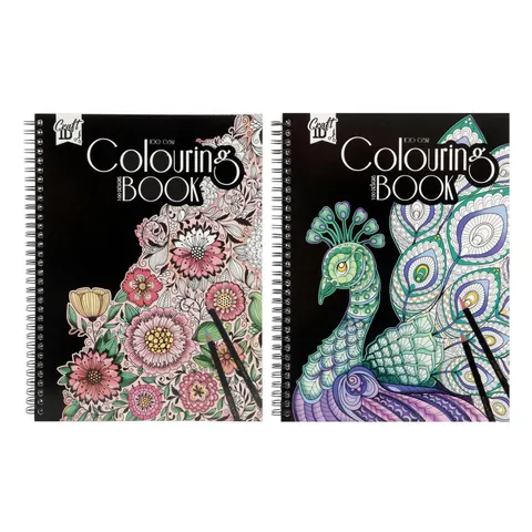 Carte de colorat Craft ID, 50 de foi, asortate, 12 bucăți