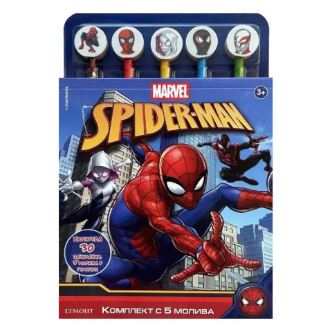 Spider-Man, set cu 5 creioane