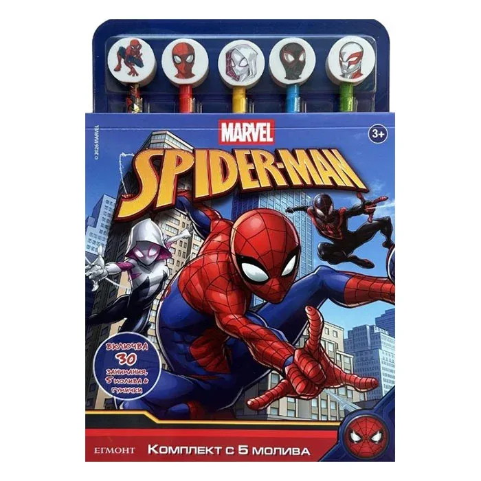 Spider-Man, set cu 5 creioane