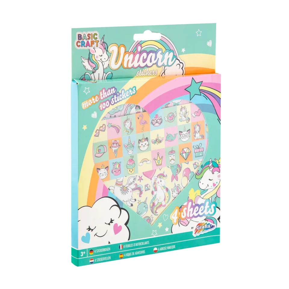 Moxy Stickers Unicorn, 4 coli