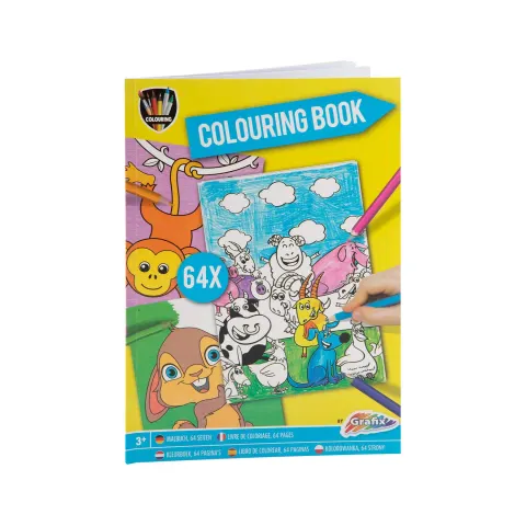 Carte de colorat Moxy Animals, A4, 64 pagini