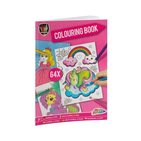 Carte de colorat Moxy Fantasy, A4, 64 pagini