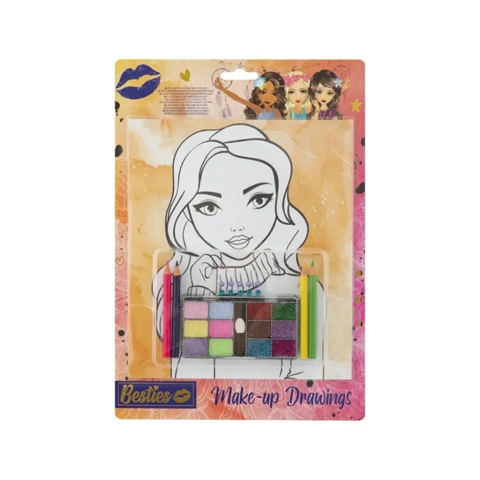 Set DIY Moxy Desene de machiaj, A4, 4 foi