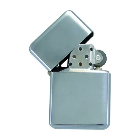 Brichetă Tom EB-062, metal, cromat lucios, reîncărcabilă cu benzină, 10 bucăți