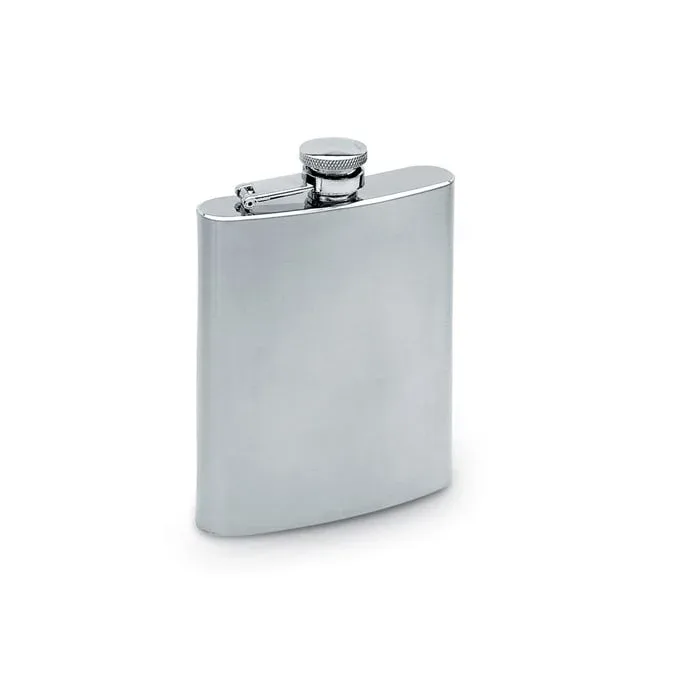 More Than Gifts Sticlă Slimmy, plată, 175 ml, argintiu