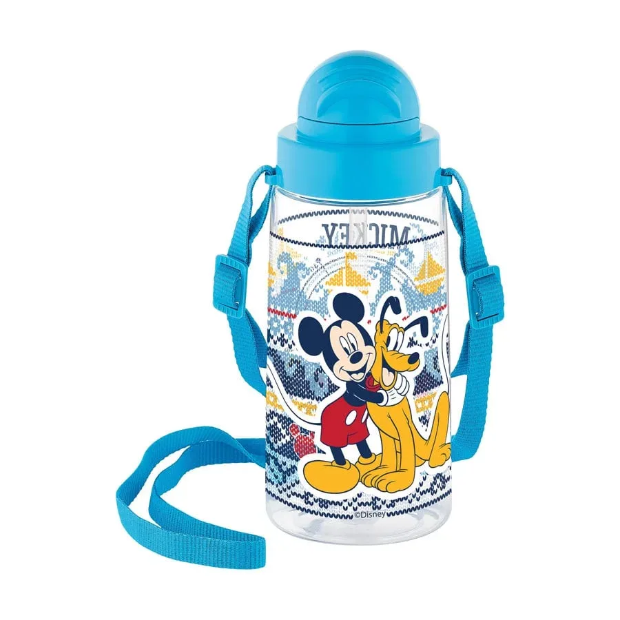 Set Disney Mickey Mouse, sticlă 500 ml și cutie pentru prânz