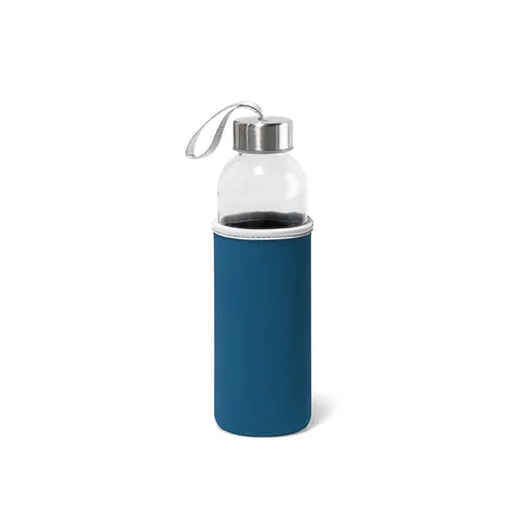 Sticlă Hi!dea Bottle Raise Glass, cu manșon albastru, 520 ml