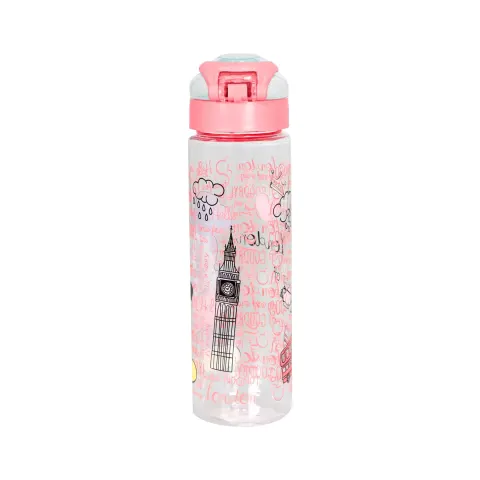 Sticlă de călătorie Disney London, 630 ml, roșie