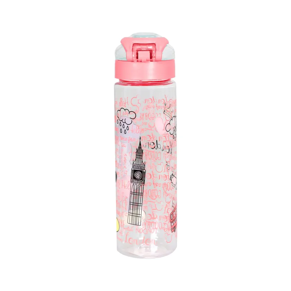 Sticlă de călătorie Disney London, 630 ml, roșie