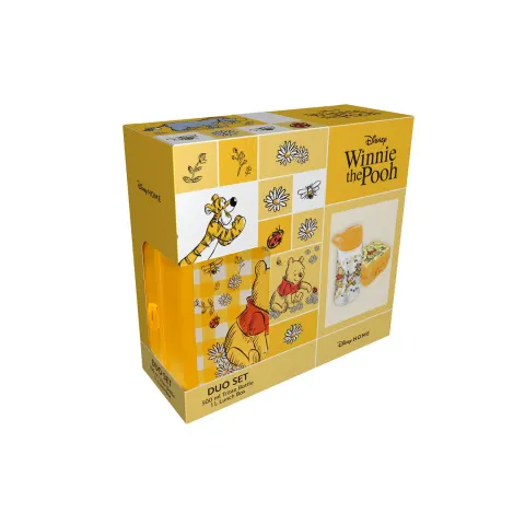 Set Disney, Sticlă 500 ml și Cutie de Prânz Winnie the Pooh