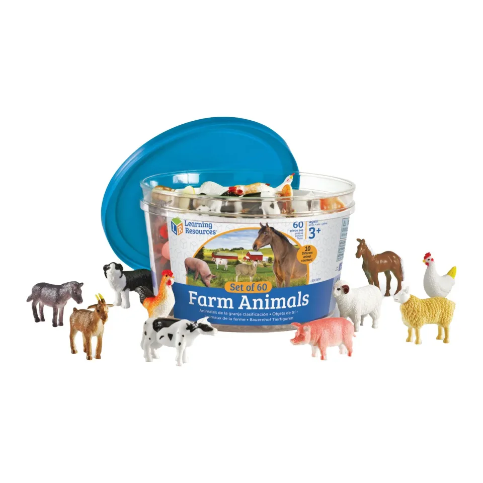 Learning Resources Animale de fermă, 60 de piese