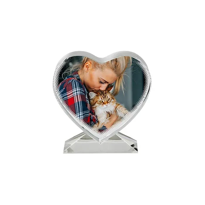 BESTSUB Crystal Heart, 10.5 x 11 x 3.5 cm, personalizabil