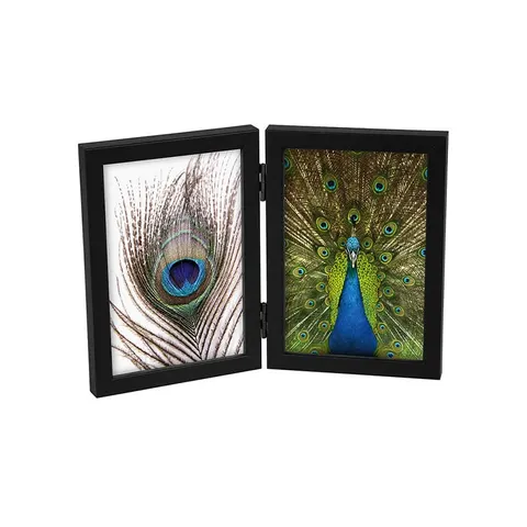Goldbuch Ramă foto, dublă, din lemn, 10 x 15 cm, neagră