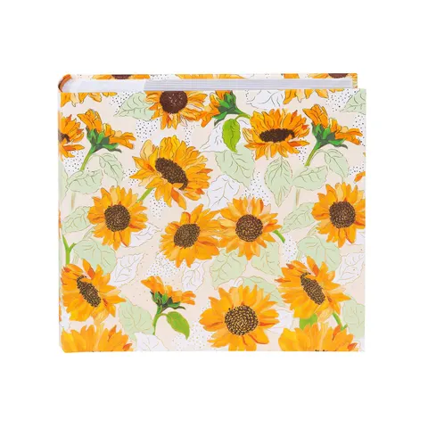 Goldbuch Album Sunflowers, pentru 200 de fotografii, cu buzunare, 10 x 15 cm, alb