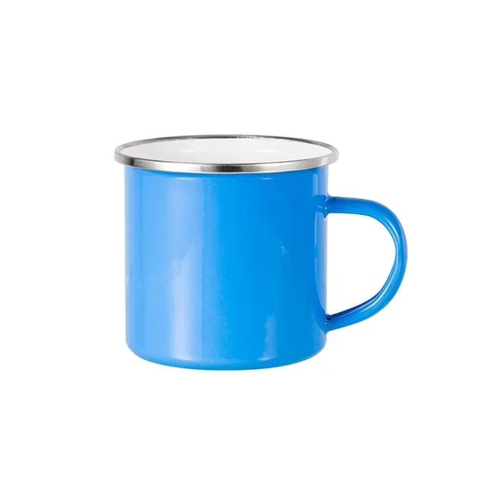 BESTSUB Cană, emailată, albastru deschis, 360 ml, personalizabilă