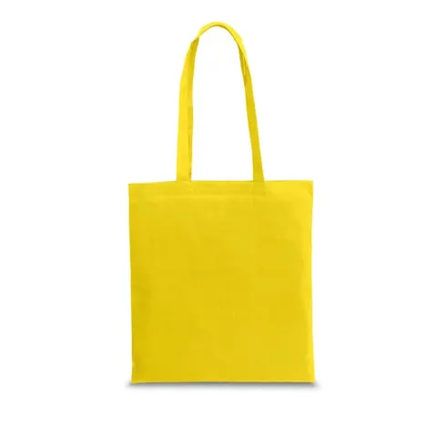 Geantă, 100% bumbac, cu mânere lungi, 370/410 mm, verde deschis