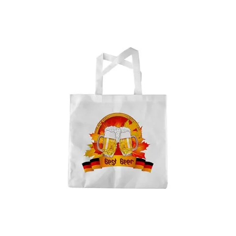 Geantă BESTSUB, poliester, 38 x 39 cm, albă, personalizabilă