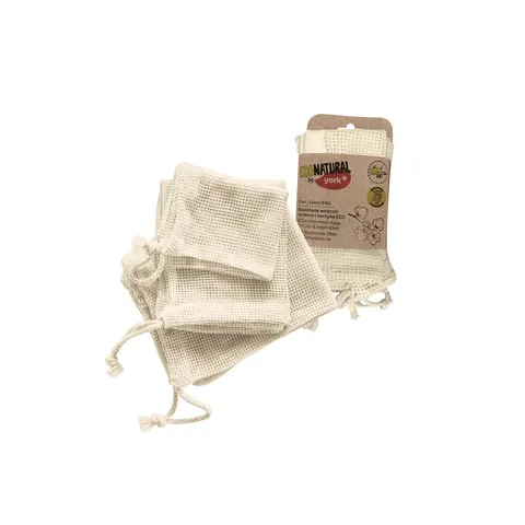 York Sacoșă pentru fructe și legume Eco Natural, 3 bucăți