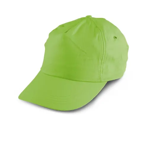 Șapcă de baseball, 5 panouri, poliester, verde, 10 bucăți