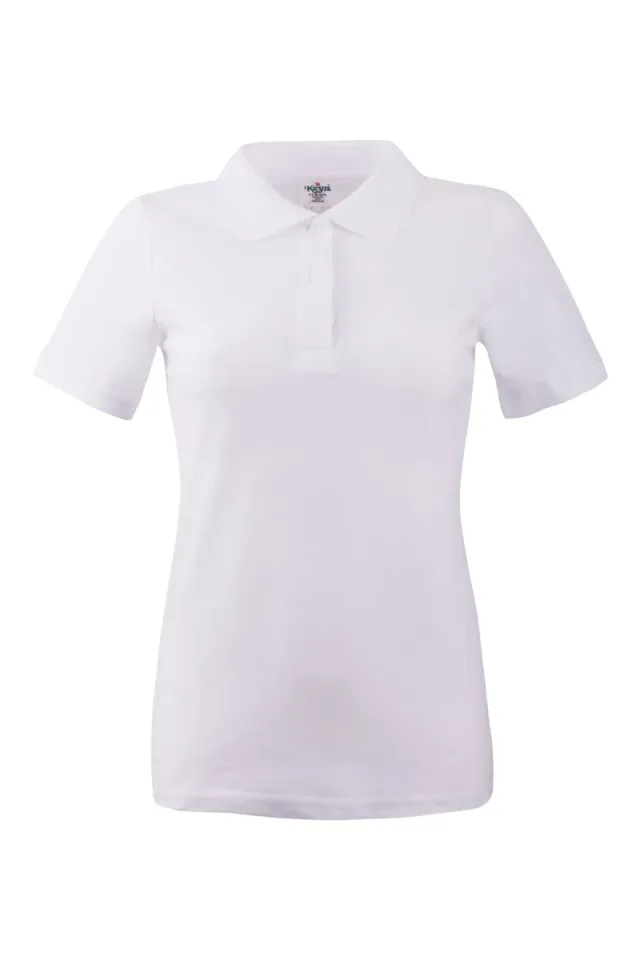 Tricou polo femei KEYA WPS180, mărimea XL, alb