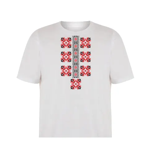 Tricou, mărime XL, cu motiv folcloric