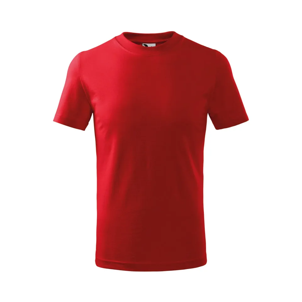 Tricou Malfini Kids Basic 138, mărimea 134 cm, vârstă 8 ani, roșu
