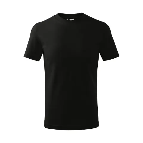 Tricou copii Malfini Basic 138, mărime 158 cm, vârstă 12 ani, negru