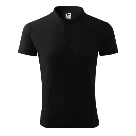 Tricou Malfini Polo Pique pentru bărbați 203, mărimea M, negru
