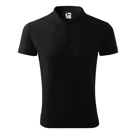 Tricou bărbați Malfini Pique Polo 203, mărimea XXL, negru